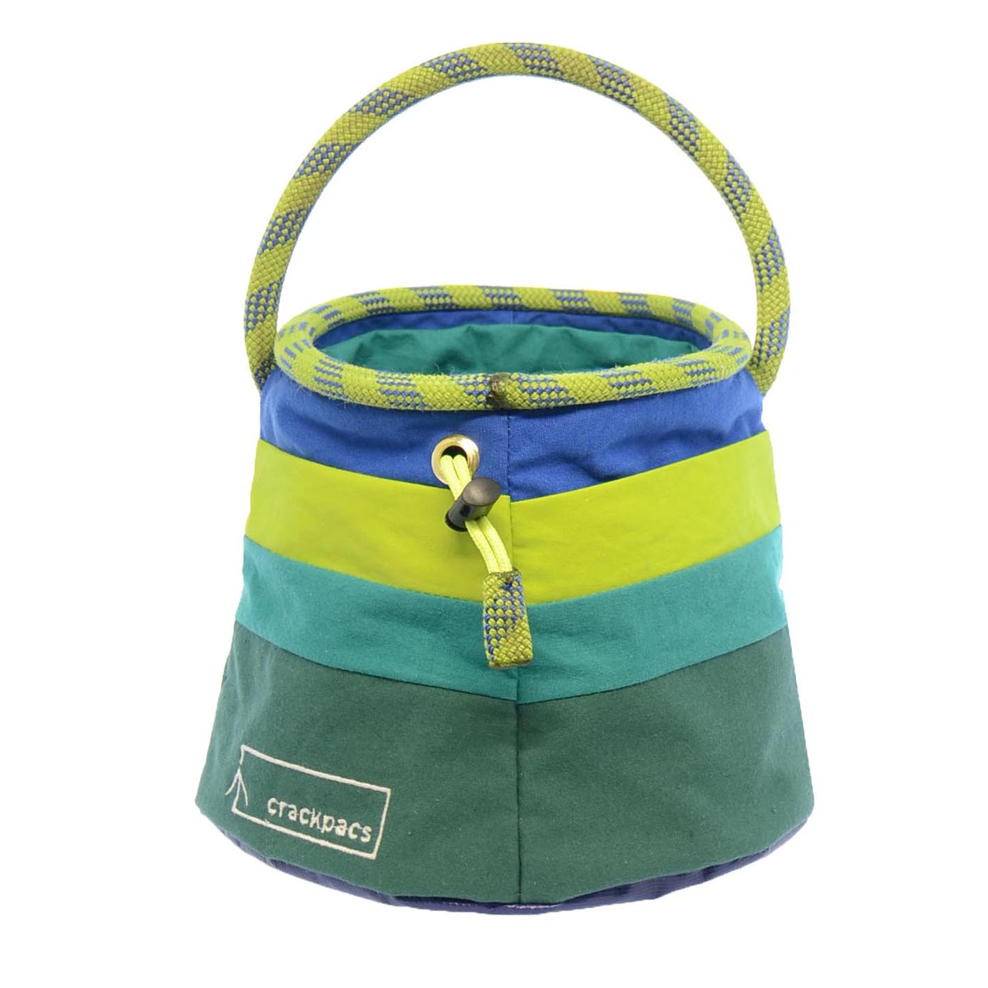 Upcycled boulder bucket chalk bag - one off creations by crackpacs